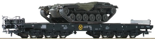 Roco 76161  Set: 2-tlg. Schwerlastwagen, DB, 2 Wagen!, mit M48 Panzern, NEUWARE | Zustand: Neu