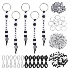 Bead Keychain Making Kit Heart Shaped Keyring Cute Color/Volleyball 564 Pack