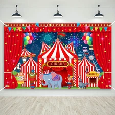 Carnival Backdrop Banner for Carnival Decorations Circus Backdrop for Carnival