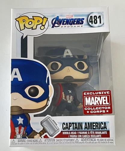 NEW FUNKO MARVEL COLLECTOR CORPS AVENGERS ENDGAME CAPTAIN AMERICA #481 FIGURE