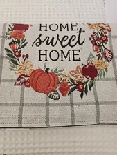 Perfect Harvest Tapestry Runner 13” x 68” - ‘Home Sweet Home’ Thanksgiving Fall