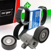 Bosch 6PK1496 Keilrippenriemen-Satz + Spanner FüR Focus Fiesta 1.0