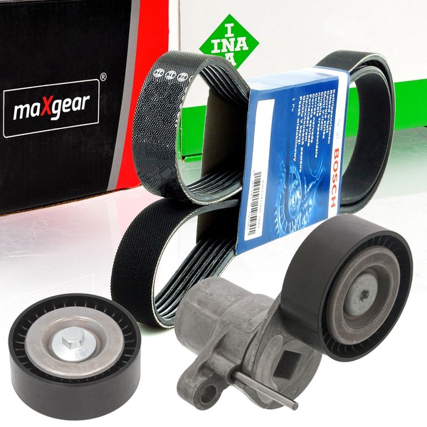 Bosch 6PK1496 Keilrippenriemen-Satz + Spanner FüR Focus Fiesta 1.0-image