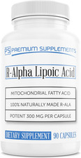 R-Alpha Lipoic Acid 300MG of Pure R-LIPOIC Acid 90 Count.   MAX Strength  