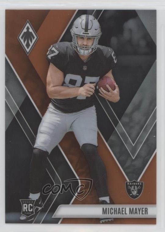 2023 Panini Phoenix Rookies Orange /99 Michael Mayer #116 1cx3