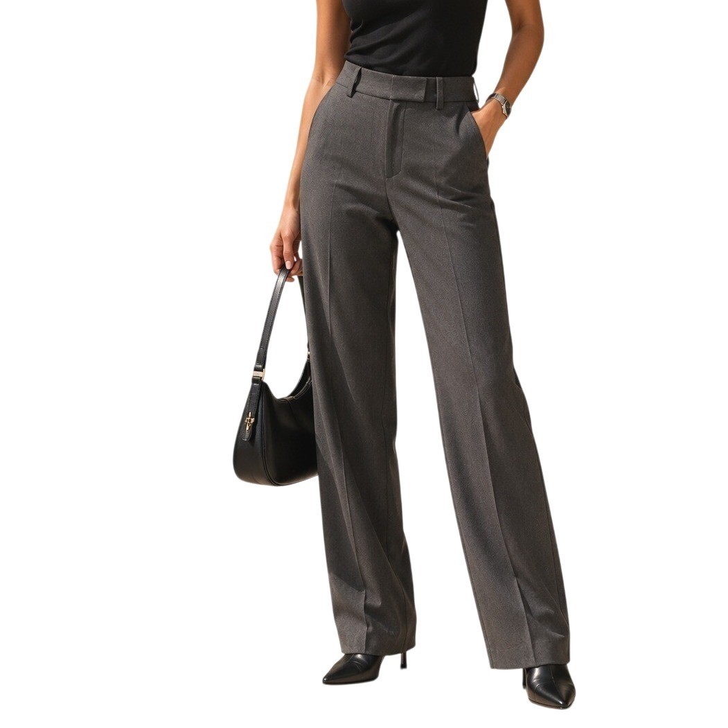 White House Black Market Officecore Slim Leg Bi-Stretch Pants Charcoal Gray 8S