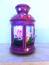 Handmade Fairy Garden Lantern with Lights  Whimsical  Woodland