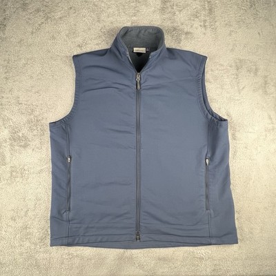 Ibex Vest Men s XL Blue Climawool Cirrus Softshell Full Zip Merino Wool Blend
