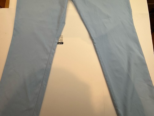 Puma Golf Pants Mens 40x32 Light Blue Chino Performance Rickie Fowler Golf Pants - Picture 4 of 21