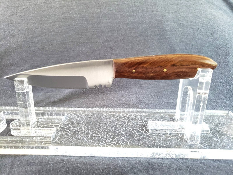 Rite Edge 6.75" Full Tang Fixed Blade Medium Patch Knife with Leather Sheath