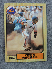 1987 Topps #653 Kevin Mitchell Mets Baseball Card
