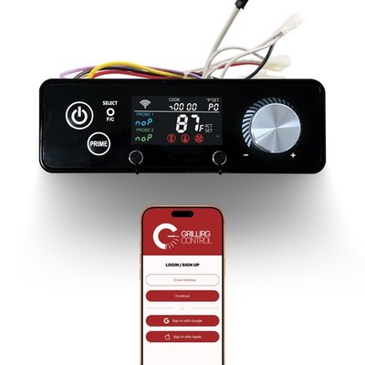 WiFi PID Rectangular Grill Controller (AC03P9) for Pit Boss with Smart APP Co...