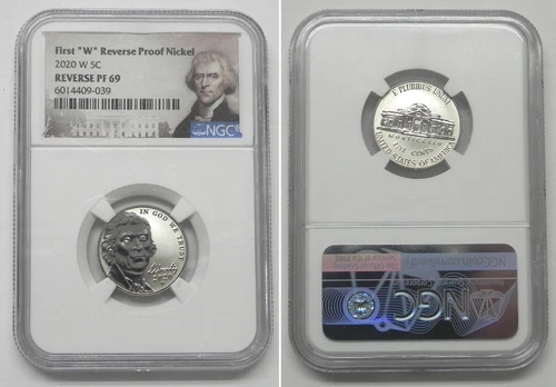 2020 W Jefferson Nickel, NGC REVERSE PF 69  #9039