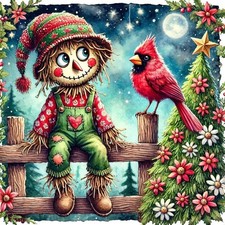 Christmas Diamond Art, Art Kits for Adults 5X5X0.5, Cardinal