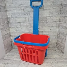 Melissa & Doug Fill & Roll Grocery Basket Shopping Cart Play Set BASKET ONLY