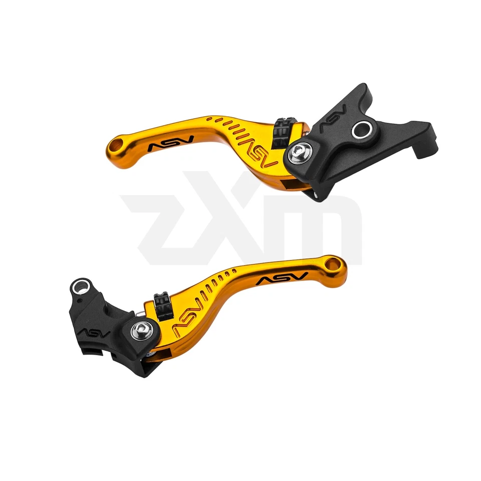 Palanca de freno y embrague dorada Suzuki GSX-S750/Z ASV Inventions serie F3 2015-2023 Foto 2 de 4