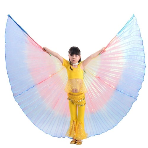 Carnival Festival Belly Dance Wings With Sticks Isis Wings Performance Costume - Picture 7 of 18