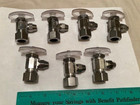 BRASS CRAFT  - (7) CHROME PLATED -5/8" OD Compression x 3/8" FLARE WATER VALVES