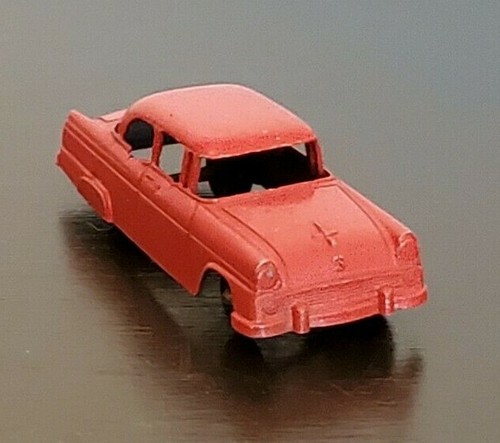 De colección TootsieToy 1955 rojo Ford Customline sedán juguete fundido a presión de 3" - Imagen 1 de 7