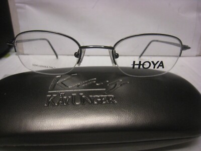 CARAVAGGIO EYEGLASS FRAMES Style  La STRADA  Sz. 47-21-135 in  GUNMETAL W/case  