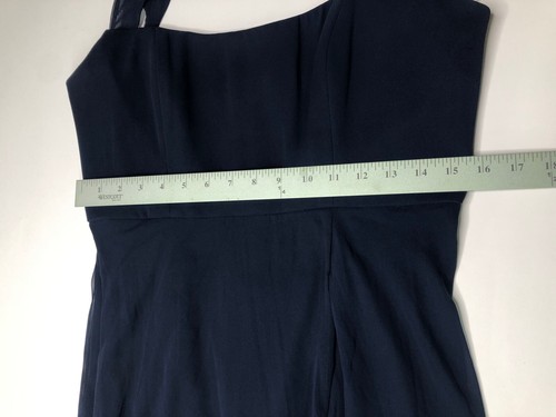 Vestido de noche para mujer After Six cuello novio, talla 14 - azul. Longitud del piso - Imagen 8 de 10