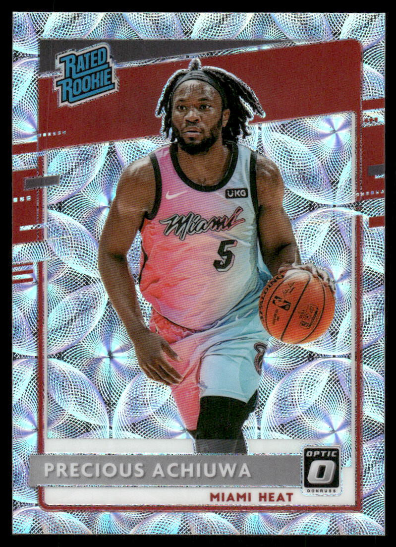 2020-21 OPTIC PREMIUM BOX SET ROOKIE /249 PRECIOUS ACHIUWA #170 MIAMI HEAT