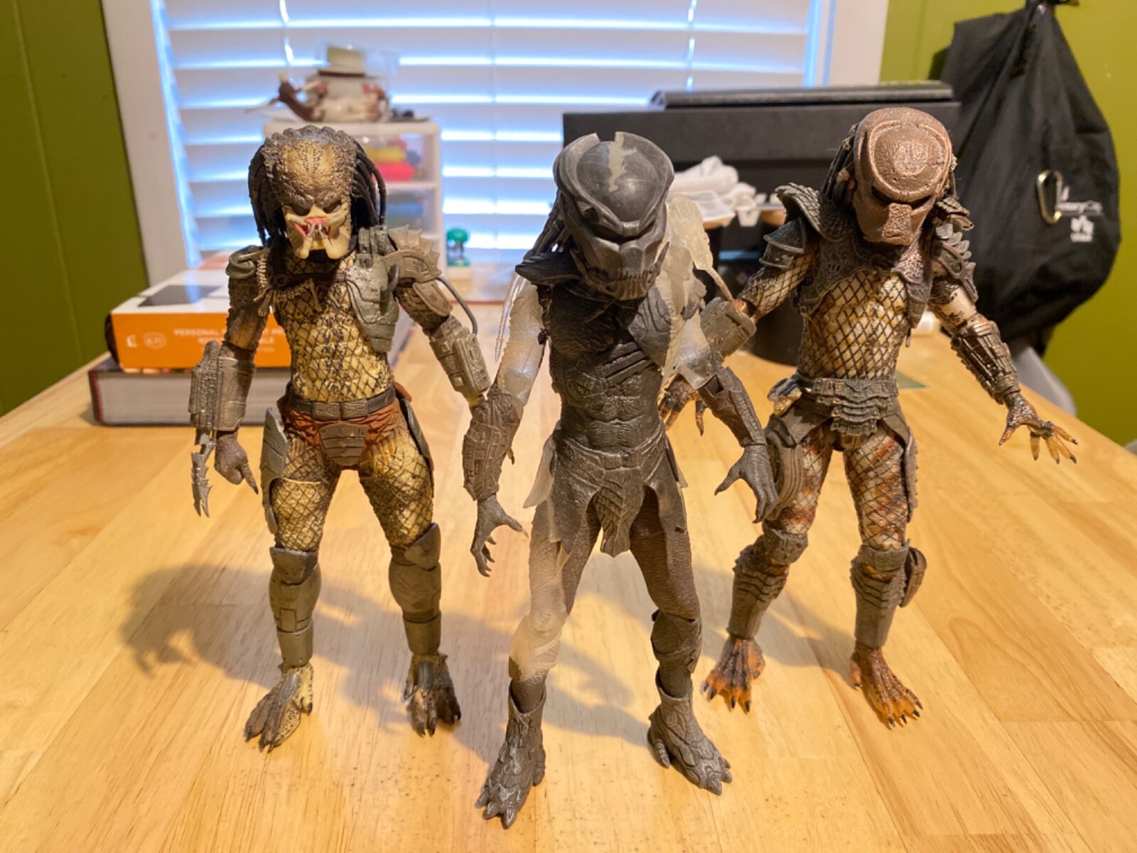 NECA Predator action figures lot - Jungle, Berserker & City Hunter