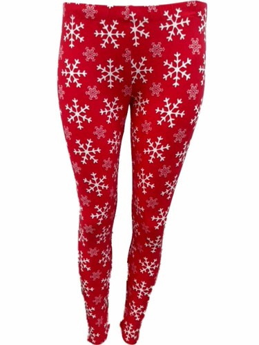 Junior Womens Red \u0026 White Snowflake 