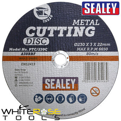 Sealey Trennscheibe Ø230 x 3 mm 22 mm Bohrung Allzweckschleifer