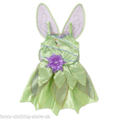 Robe Fée Clochette Disney Fairies verte pour fille de 3 à 4 ans