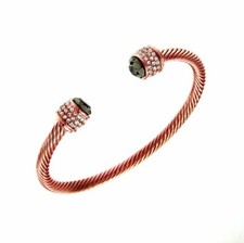 Bella Black Diamond Bracelet- Rose Gold