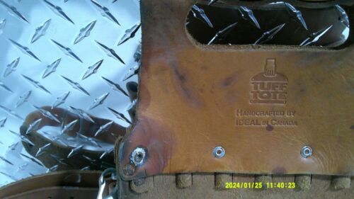 Cintura porta attrezzi elettricisti Ideal 35-950 Tufo Tote in pelle / usata - Foto 4 di 5