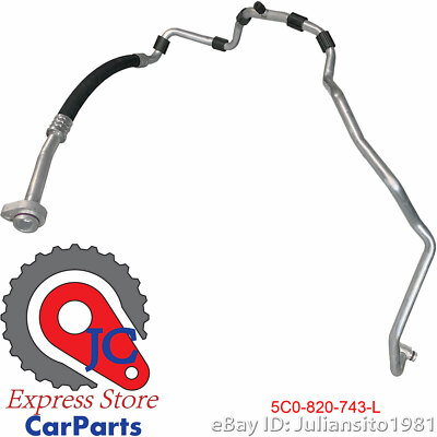 5C0820743L VOLKSWAGEN NEW GENUINE OEM  JETTA BEETLE AC REFRIGERANT HOSE