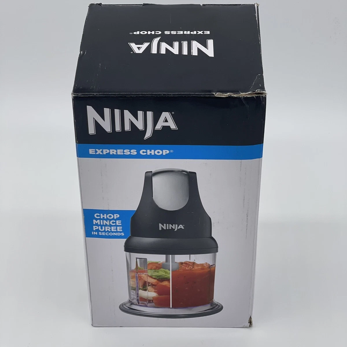 Ninja Food Chopper Express Chop with 200-Watt 16-Ounce Bowl for Mincing  Blending