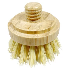 JuneLily Eco Friendly Natural Dish Brush Heads Sisal & Coconut for Dishwashing