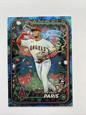2024 Topps Holiday Blue Metallic Holiday Tree #H130 Kyren Paris RC