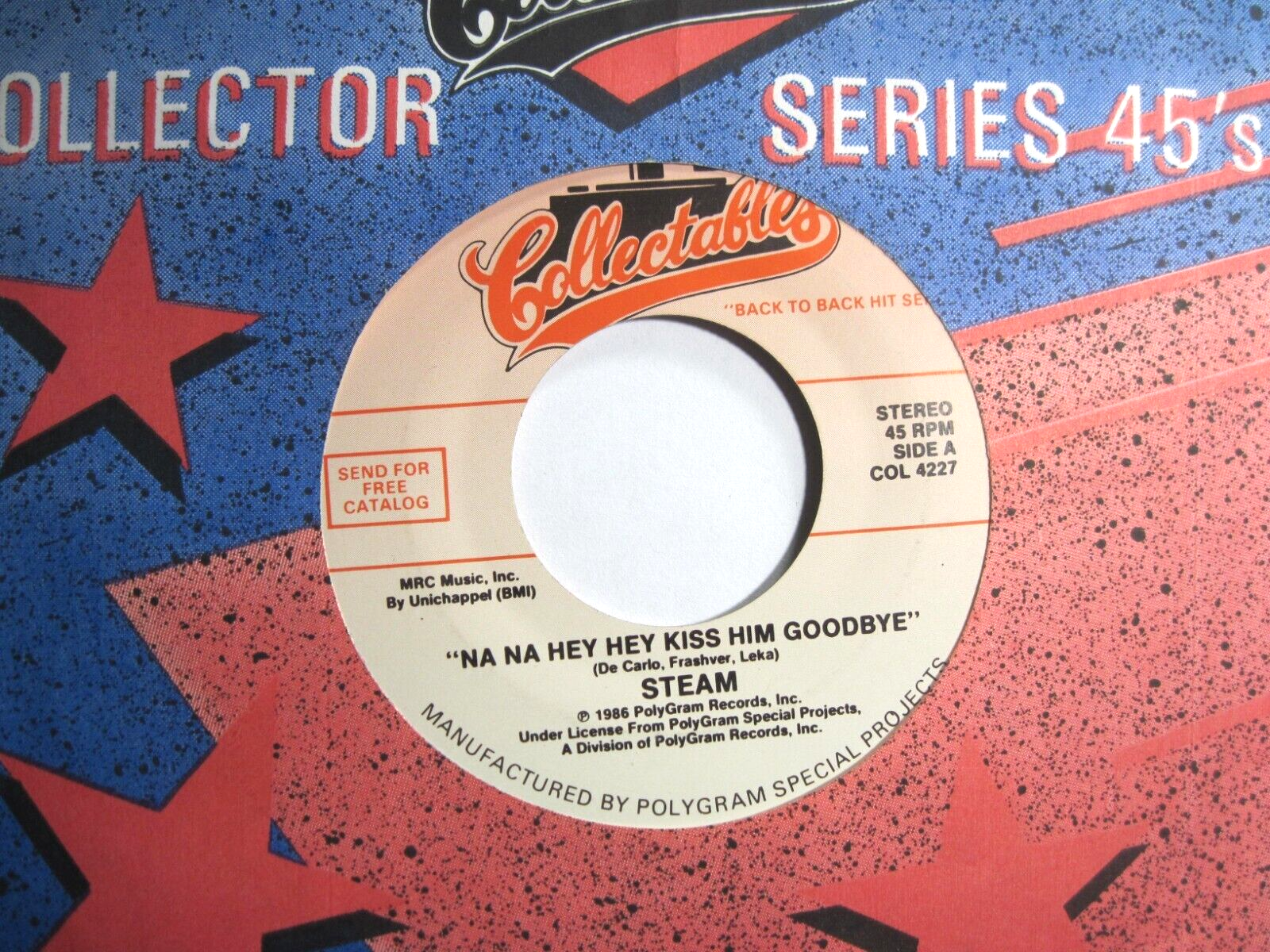 STEAM * 45 * Na Na Hey Hey Kiss Him Goodbye * 1969 * UNPLAYED MINT * Vinyl * RI-image