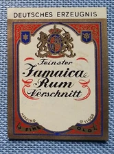 Old Small Label Bottle Label for Shop Doll House Jamaica