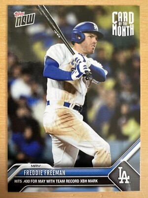 Freddie Freeman 2023 Topps Now Card Of The Month M-MAY COTM Dodgers