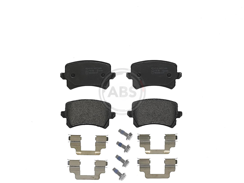 Brake Pads Set fits VW CC 358 3.6 Rear 11 to 16 BWS Brembo 3C0698451C VOLKSWAGEN - Image 45