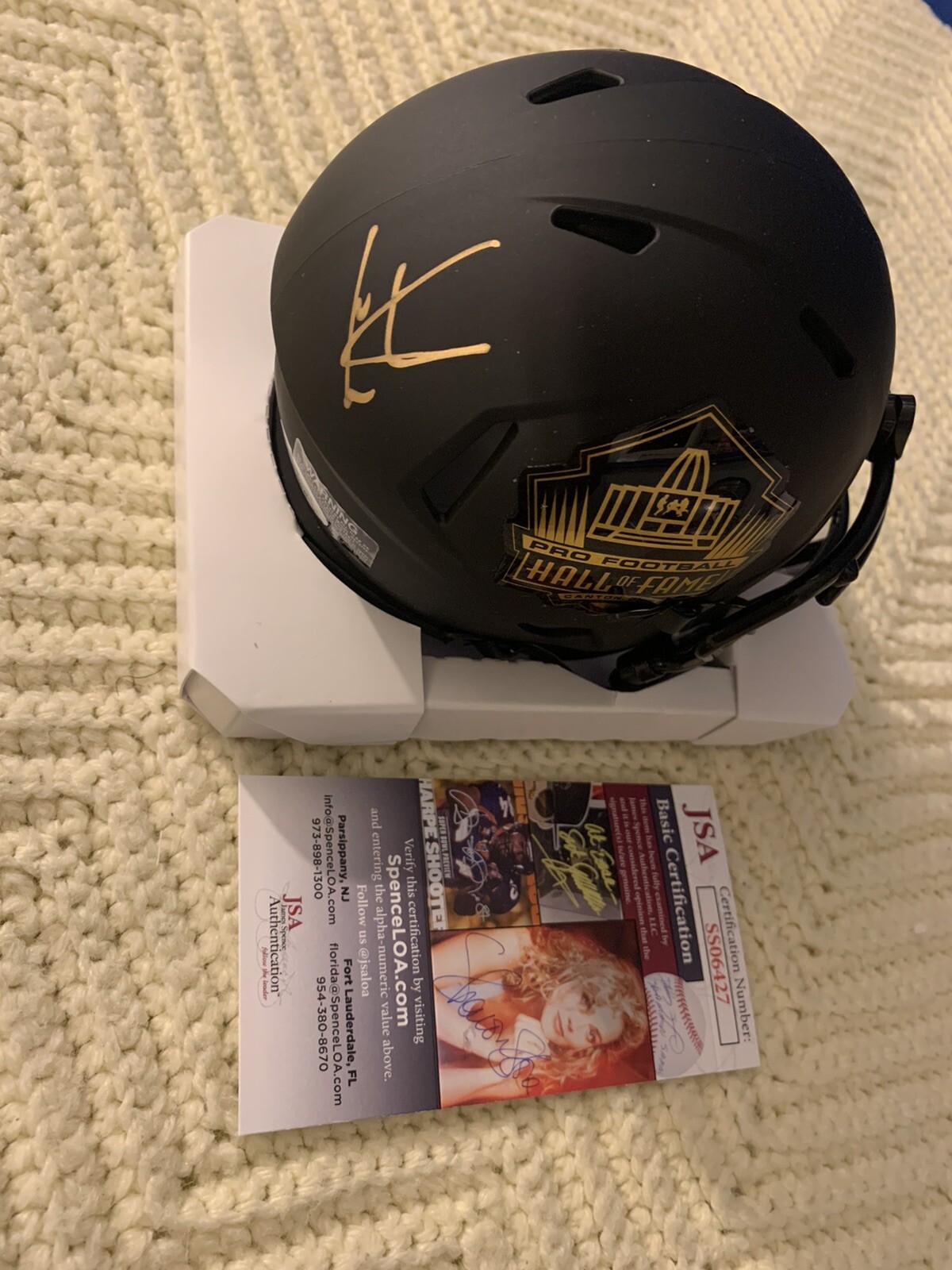 Cris Carter Autographed Signed Mini Helmet Hall Of Fame Buckeyes JSA Authentication COA 