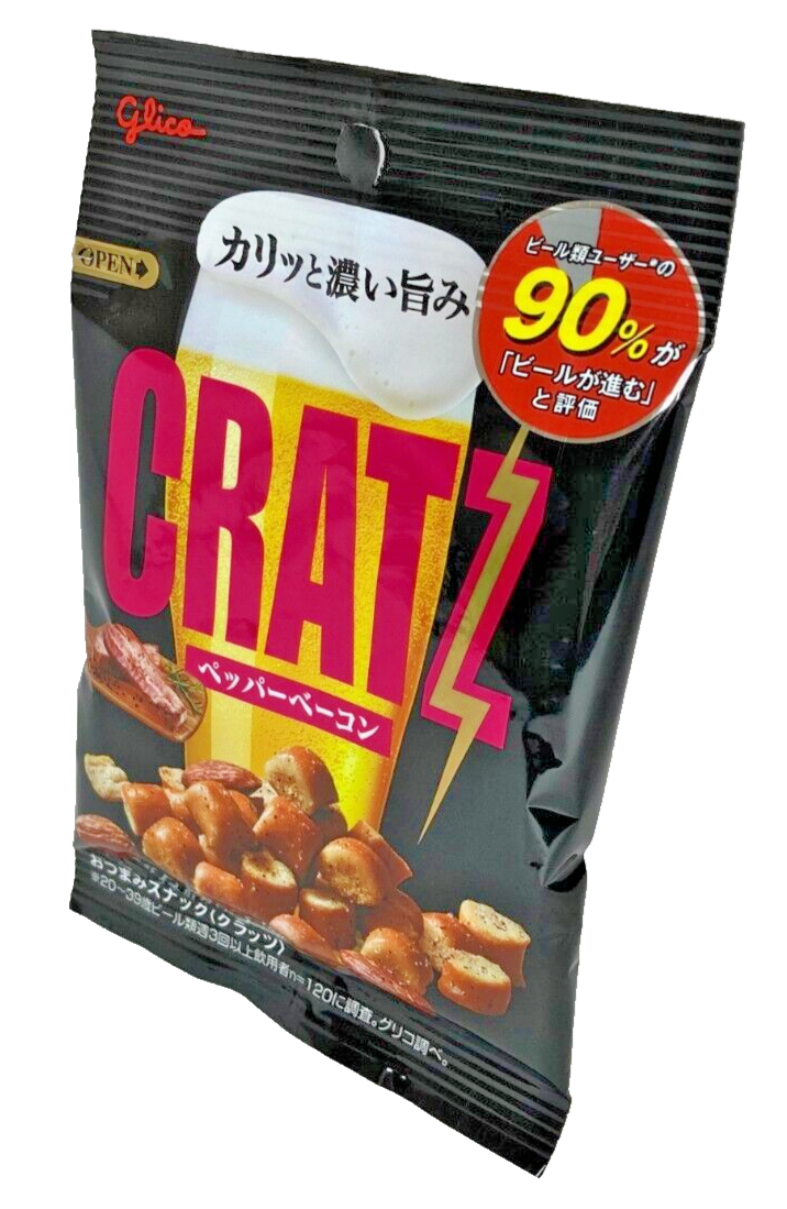Japan pretzel snack Glico Kratz Pepper Bacon 42g × 12 bags | eBay