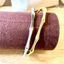 Bamboo cuff bangle bracelet no coloration high quality stunning unique everyday