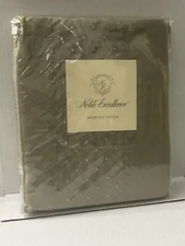 NEW Noble Excellence Fabric Shower Curtain Embossed  Bathroom Pewter 72x72”