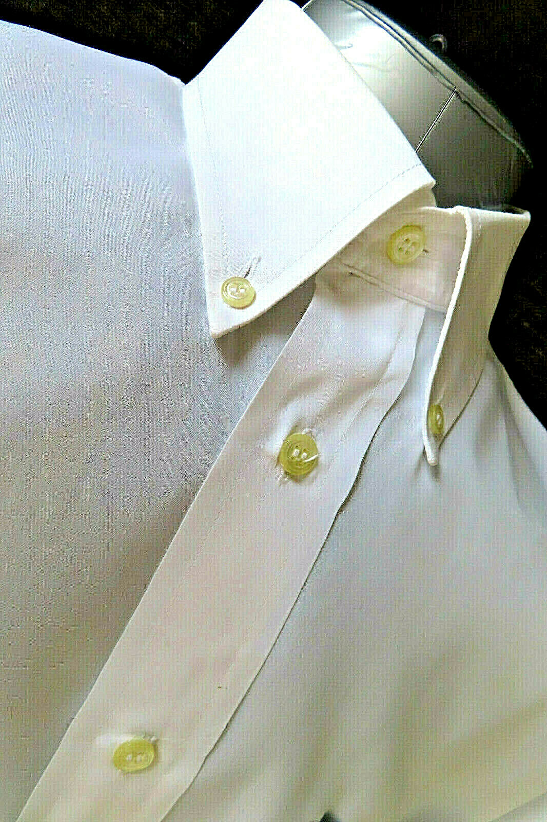 Rectangle Jaune Men's Button-Down White Shirt, Ca… - image 6