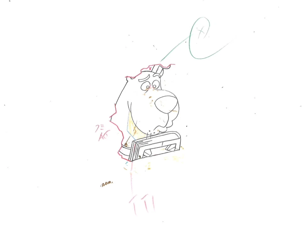 Scooby Doo + Shaggy Original Production Cel/Drawings-Signed Bob Singer - Image 3 of 4
