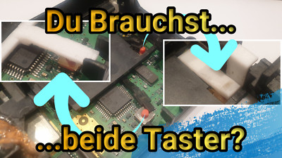 Renault Laguna 2 - Set Ersatz Bedienarm ''Taster 1 & 2'' im Kartenlesegerät -NEU-