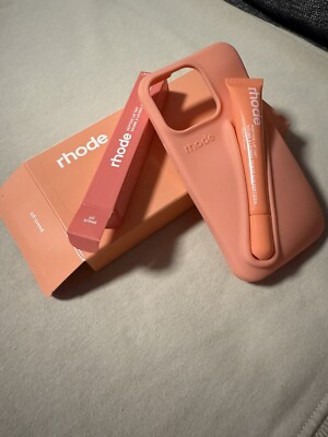 Rhode Lip-tint Silicon Phone Cases WITH Lipgloss -iPhone 16 PRO