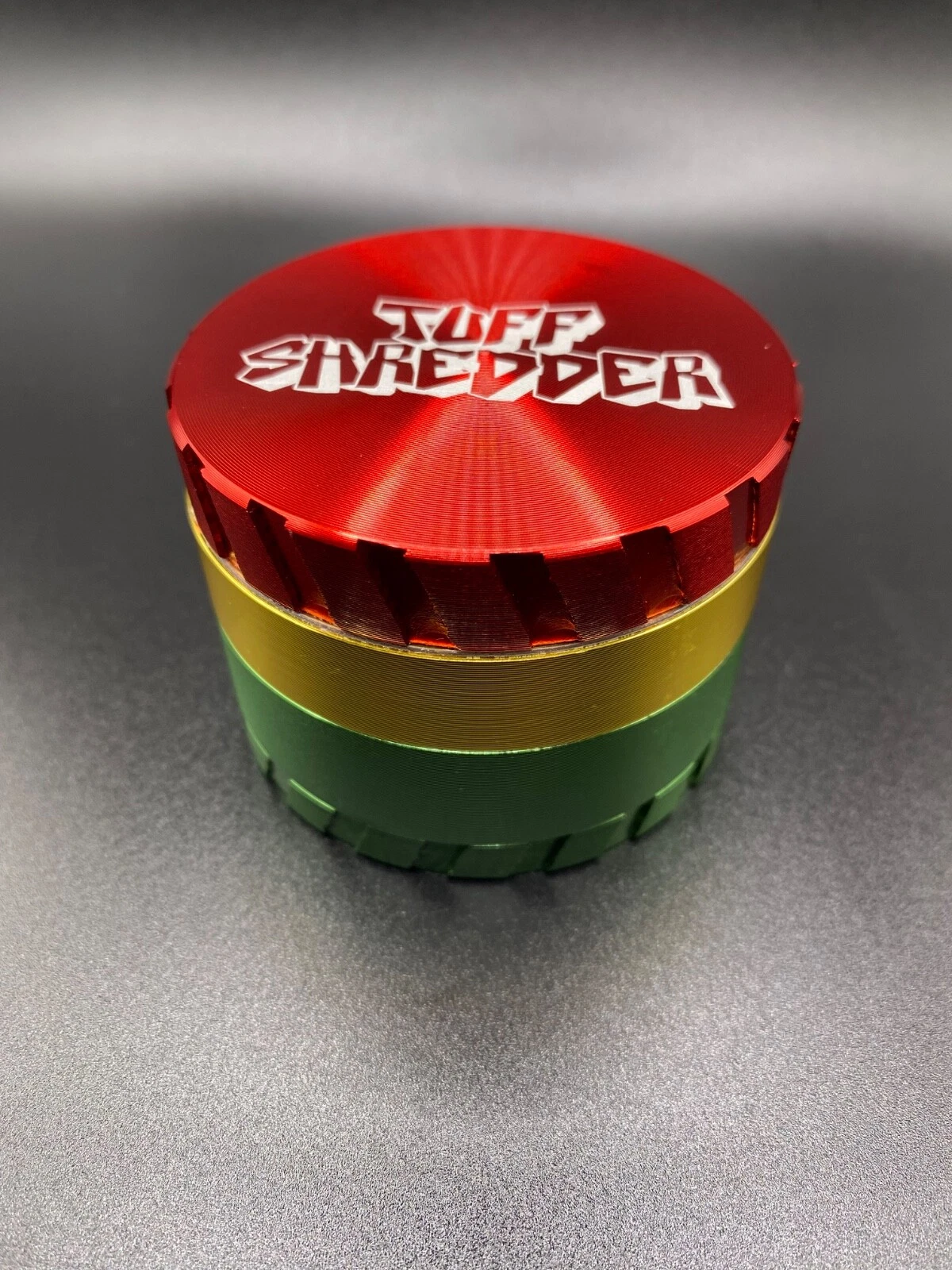 Chromium multicolor Crusher 4 Piece Tobacco Spice Herb Grinder - Gun Metal