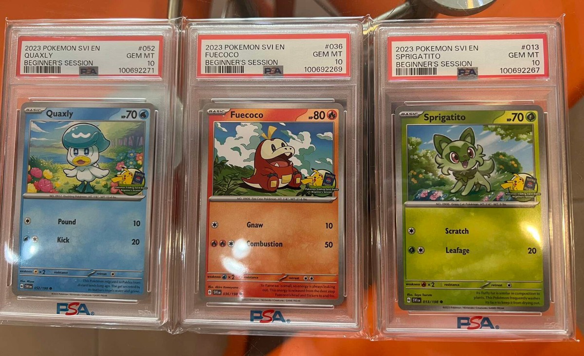 Pokemon Beginners Session Promos stamp Asia Fuecoco Sprigatito